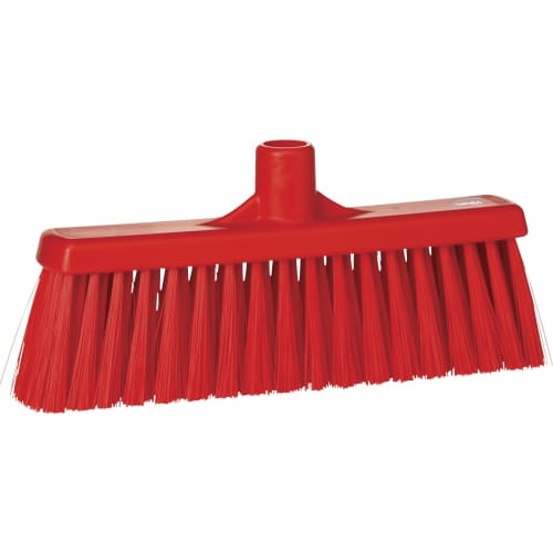 Balai fibres médium alimentaire PLP 31cm rouge Vikan photo du produit front L