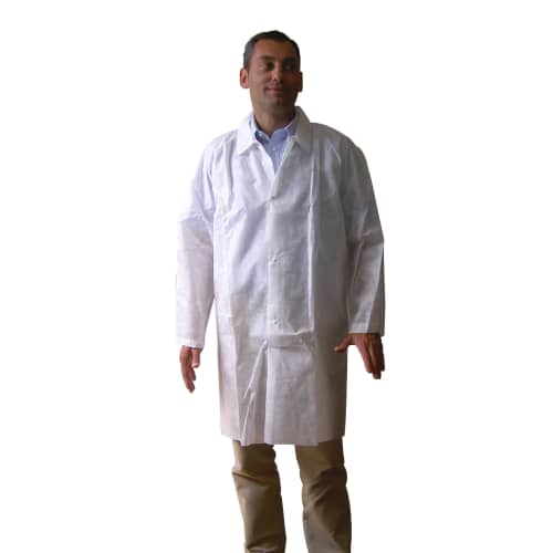 Blouse Poligard PLP 50 g/m² blanc taille L Indutex photo du produit front L