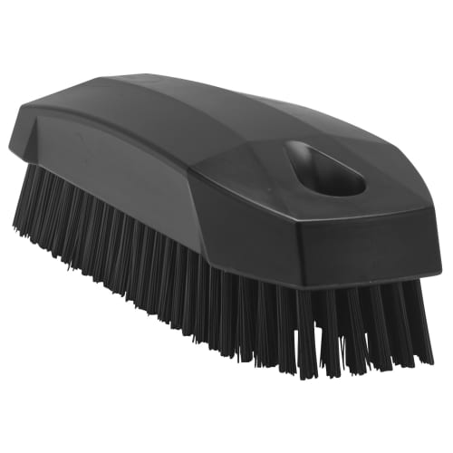 Brosse à ongles fibres dures alimentaire PLP 13cm noir Vikan photo du produit front L