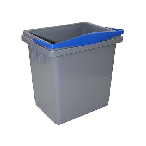 Seau PLP 4L gris anse bleue Filmop photo du produit front L