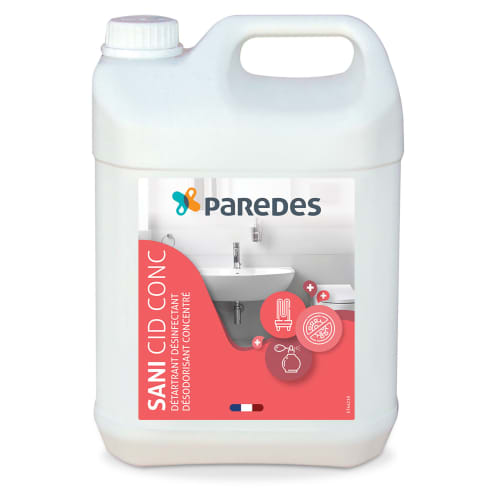 Détartrant désinfectant Paredes SANI CID CONC bidon de 5L photo du produit front L