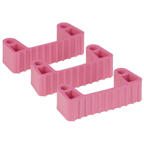 Clips pour support mural 1 ou 3 clips rose Vikan photo du produit front L