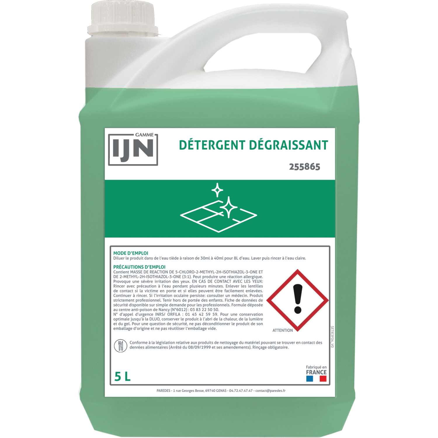 IJN Nettoyant dégraissant CC bidon de 5L photo du produit