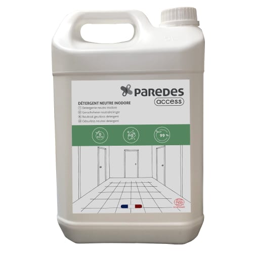 Détergent neutre inodore Ecocert Paredes Access bidon de 5L photo du produit front L