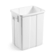 Poubelle plastique spéciale alimentaire 25L blanc photo du produit