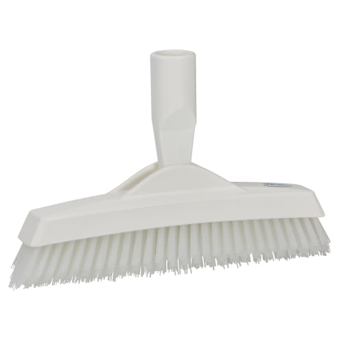 Balai frottoir articulé fibres dures alimentaire PLP 22,5cm blanc Vikan photo du produit front L
