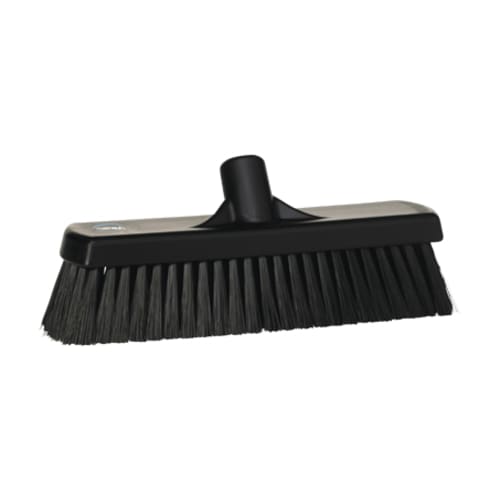 Balai fleuré fibres souples alimentaire PLP 30cm noir Vikan photo du produit front L