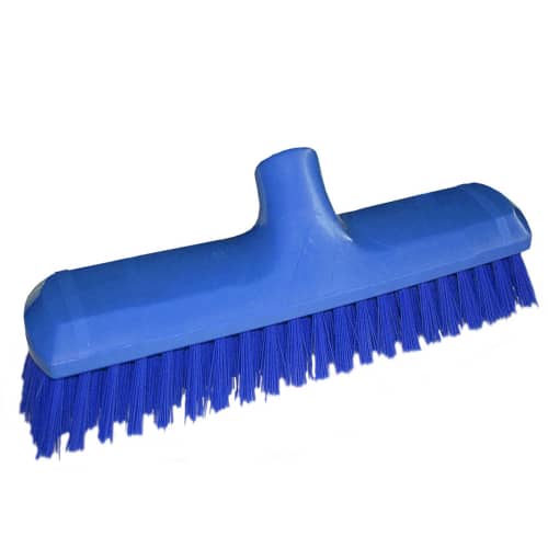 Balai lave-pont fibres dures alimentaire Maine Brosserie PLP 23cm bleu photo du produit front L