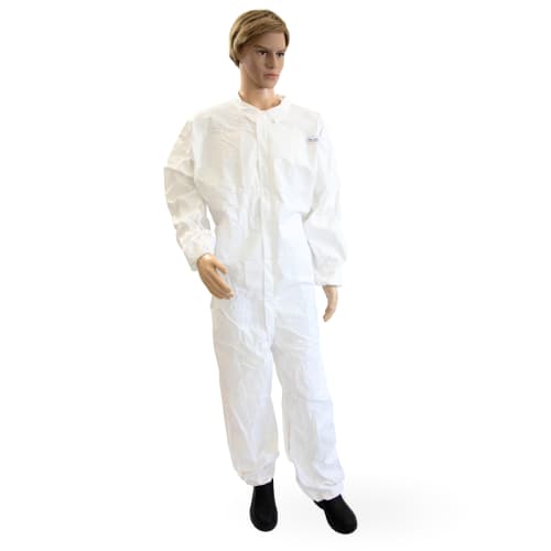 Combinaison de protection Partiguard type 5-6 col chemise passe-pouces élastiques poignets taille chevilles blanc taille XL photo du produit