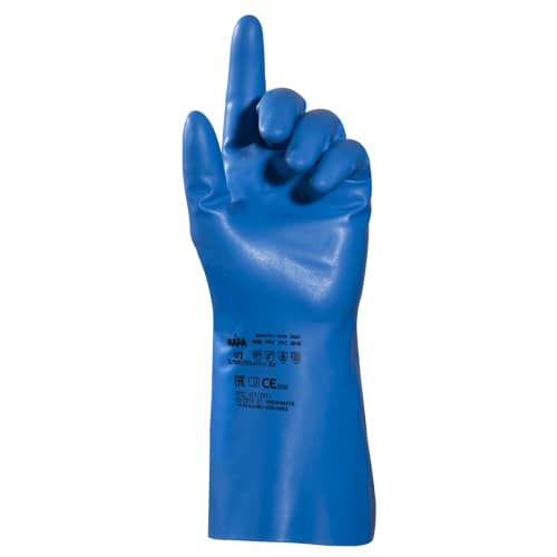 Gant de protection chimique nitrile Ultranitril 472 Mapa Professional non supporté bleu taille 10 photo du produit front L