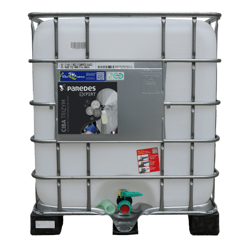 Détergent dégraissant enzymatique Paredes Expert Ciba Trizym conteneur 1045Kg photo du produit front L
