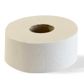 Papier toilette rouleau mini géant blanc 2 plis 200m prédécoupé 8,5 x 18,5 cm photo du produit