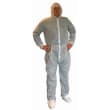 Combinaison de travail Poligard Indutex PLP 40g/m² cagoule blanc taille XXXL photo du produit