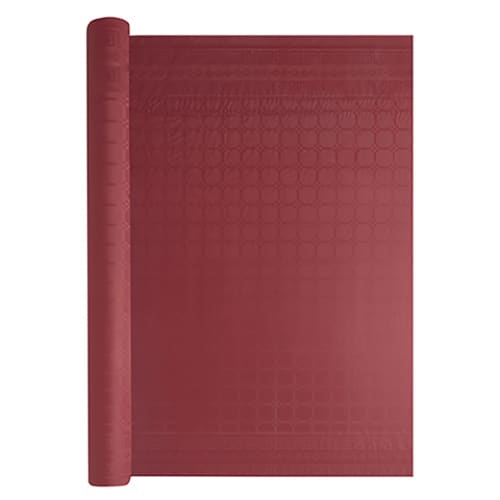 Nappe de table papier damassé Manufacture de l'Éphémère 1,20 x 50 m bordeaux photo du produit front L