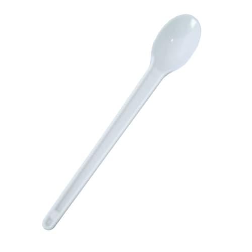 Cuillère à café plastique 110mm blanc Alphaform photo du produit front L