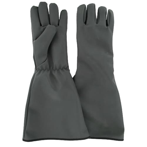 Gant protection chaleur Warm 350°C Rostaing para-aramide enduit silicone noir longueur 50cm taille 10 photo du produit front L