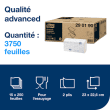 Essuie-mains plié délitable blanc 23 x 23 cm Ecolabel Tork photo du produit video S