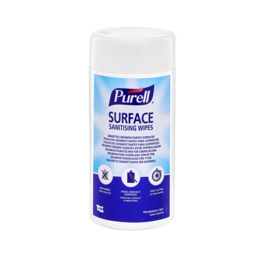Lingettes désinfectantes Purell boite de 100 photo du produit front L