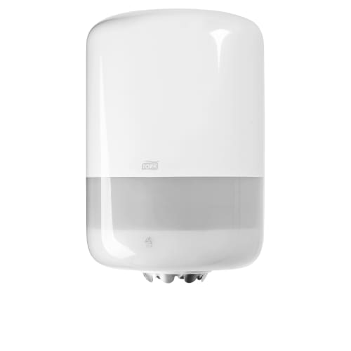 Distributeur d'essuyage dévidage central Tork M2 moyen modèle blanc photo du produit front L