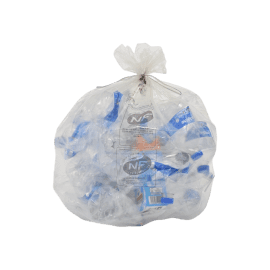 Sacs poubelle NFE 130L transparent 34µ lien classique Flexigreen