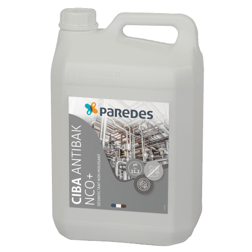 Désinfectant non moussant Paredes CIBA ANTIBAK NCO+ bidon de 5kg photo du produit front L