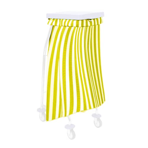 Sac à linge 65L 130g/m² rayé jaune Filmop photo du produit front L