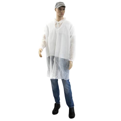 Blouse de travail PLP 25g/m² blanc taille L Paredes photo du produit front L