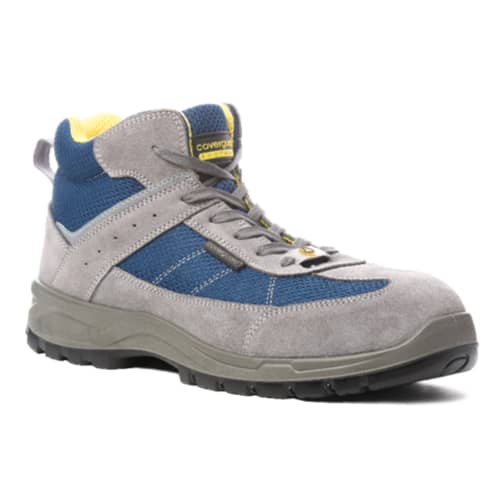 Chaussures de sécurité hautes Coverguard Lead S1P SRC ESD gris/bleu noir pointure 46 photo du produit front L