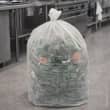 Sacs poubelle 130L transparent 32µ sans lien Alfapac photo du produit back S