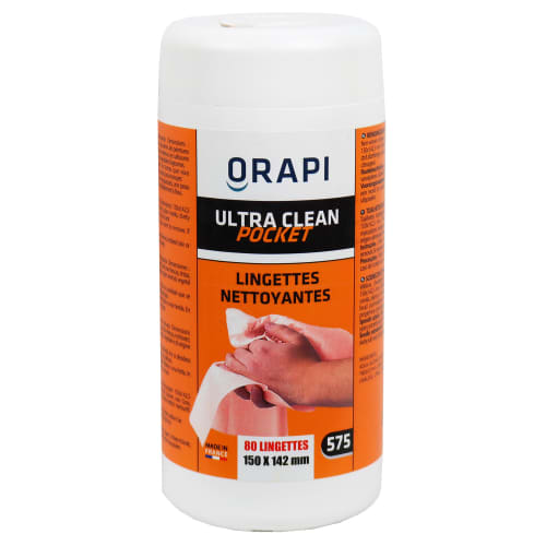 Lingettes nettoyantes Ultra Clean Orapi boite de 80 photo du produit front L