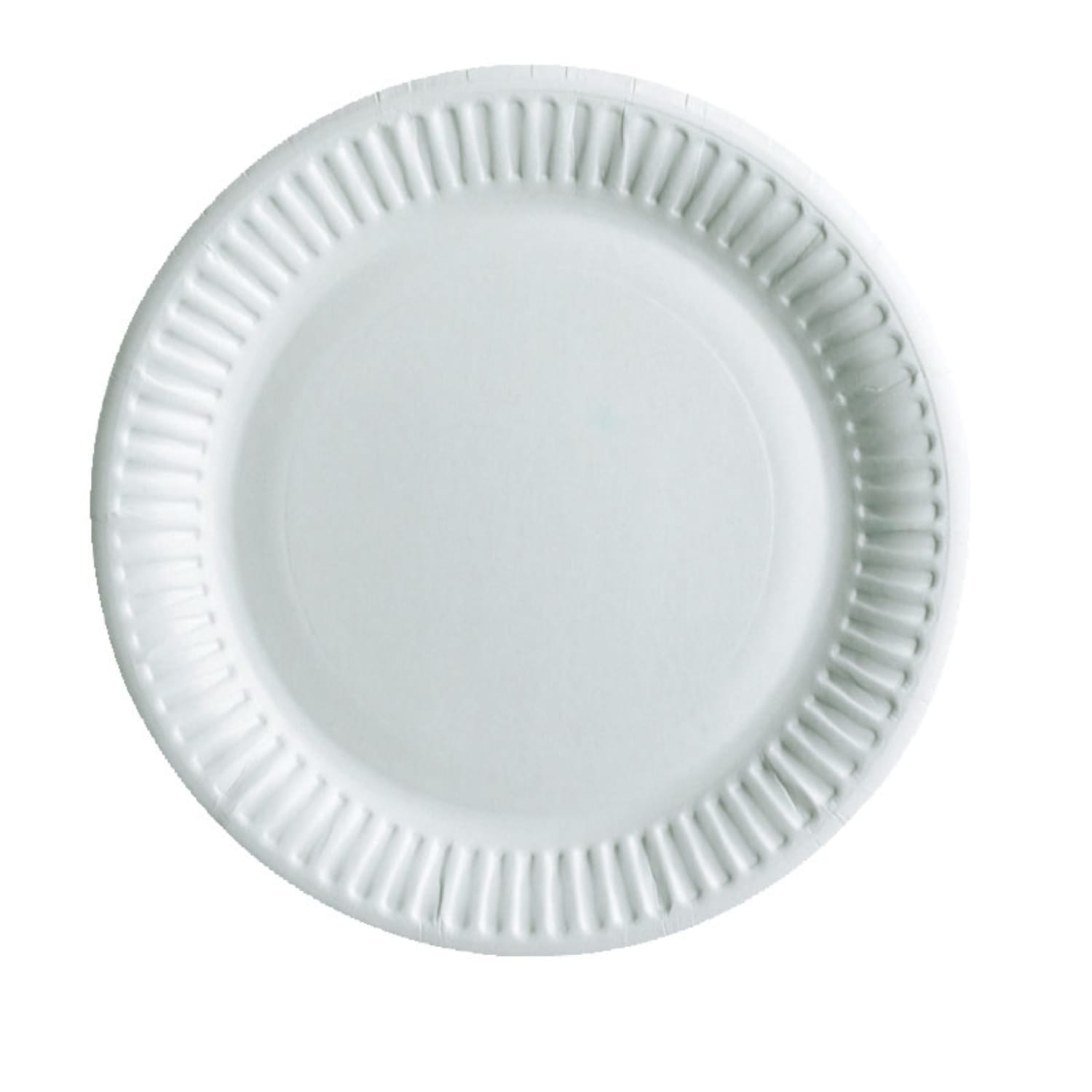 Assiette carton ronde Ø230mm blanc photo du produit