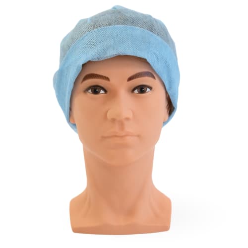 Bonnet universel non-tissé perforé bleu Indutex photo du produit front L
