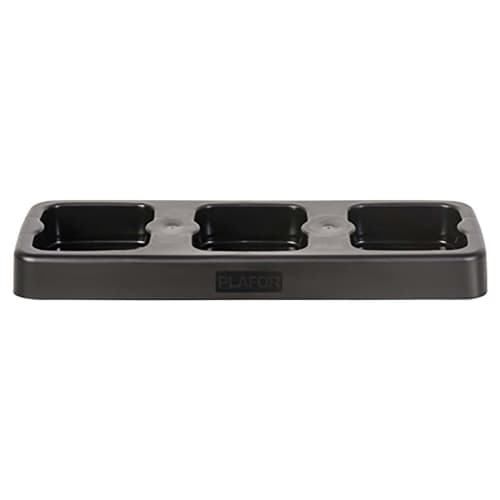 Base plastique 3 postes Ecogreen pour poubelle Fit 50L Tampel photo du produit front L