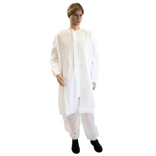 Blouse de protection chimique Sprayguard blanc taille M Indutex photo du produit front L