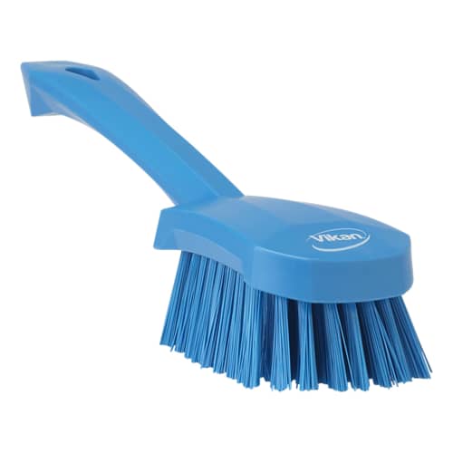 Brosse à main fibres dures alimentaire PLP 27cm bleu Vikan photo du produit front L