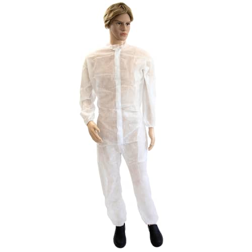 Combinaison de travail Poligard Indutex PLP 50g/m² blanc taille L photo du produit front L
