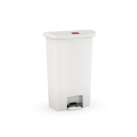 Poubelle à pédale résine Slim Jim® version large 68L blanc Rubbermaid photo du produit