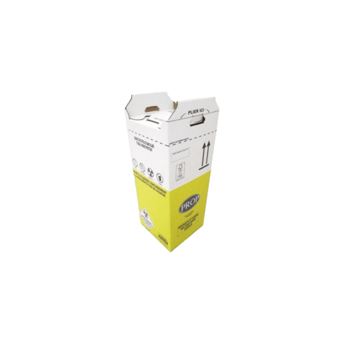 Carton hospitalier DASRI 50L haut lien coulissant NF X photo du produit front L
