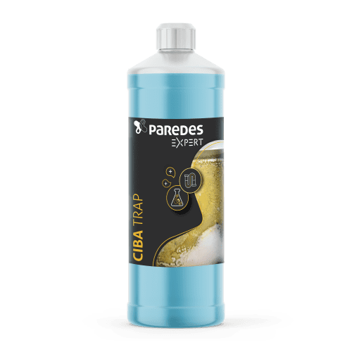 Traitement des bacs à graisse et canalisations Paredes Expert Ciba Trap flacon de 1L photo du produit front L