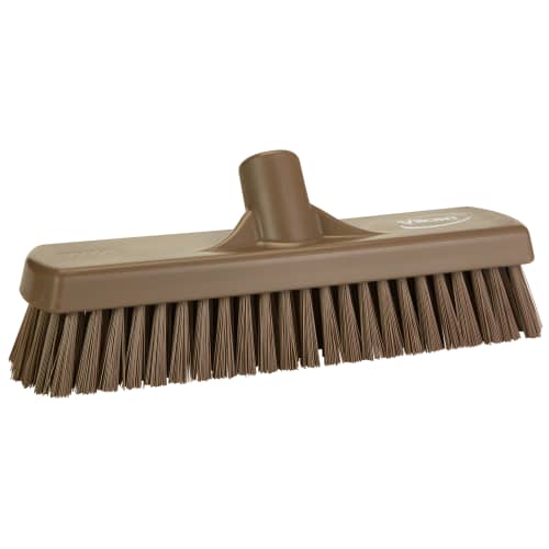 Balai lave-pont fibres dures alimentaire PLP 30,5cm marron Vikan photo du produit front L
