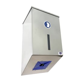 Distributeur mural inox multi-produits Jurine usage unique grand modèle