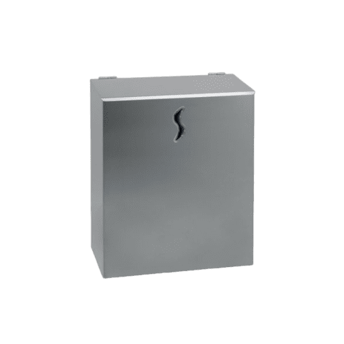 Poubelle murale métal 10L inox brossé Medial photo du produit front L