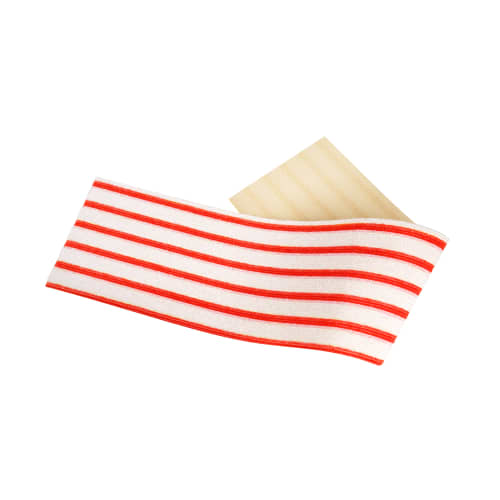 Bandeau microfibre Dispomop 3D blanc/rouge 11,5 x 50 cm Decitex photo du produit front L