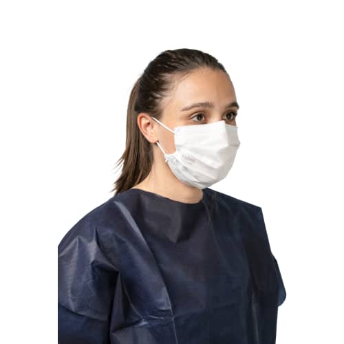 Masque médical Op-Air One Splash type IIR blanc à élastique Kolmi photo du produit front L