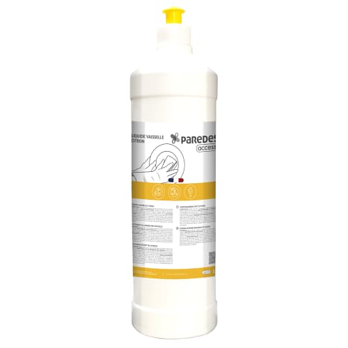 Liquide vaisselle plonge manuelle citron Paredes Access flacon de 1L photo du produit front L