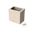 Poubelles de bureau carton à monter 6L marron JVD photo du produit