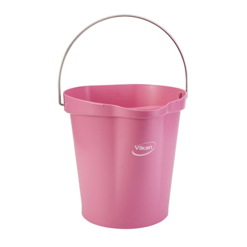 Seau gradué alimentaire PLP 12L rose Vikan photo du produit front L