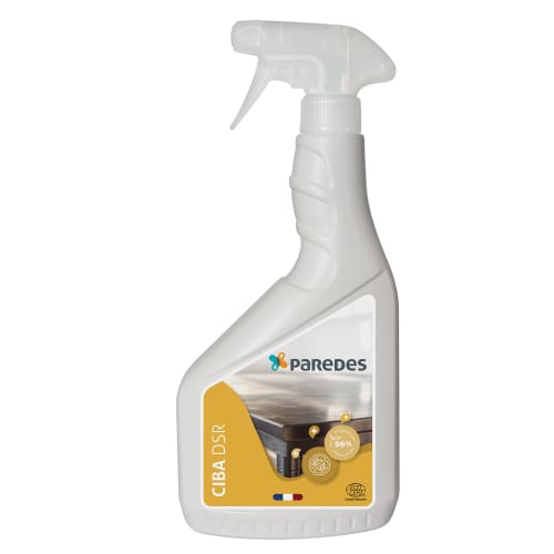 Désinfectant sans rinçage Ecocert Paredes Ciba DSR flacon de 750ml photo du produit front L