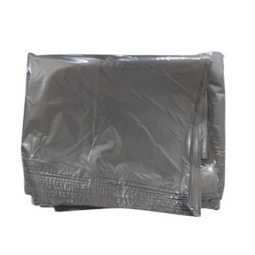 Housse plastique PE BD 660L noir 25µm photo du produit