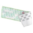 Bandeau de lavage microfibre Ultimate DX1 blanc impression verte 44 x 11,5 cm Infinite Decitex photo du produit